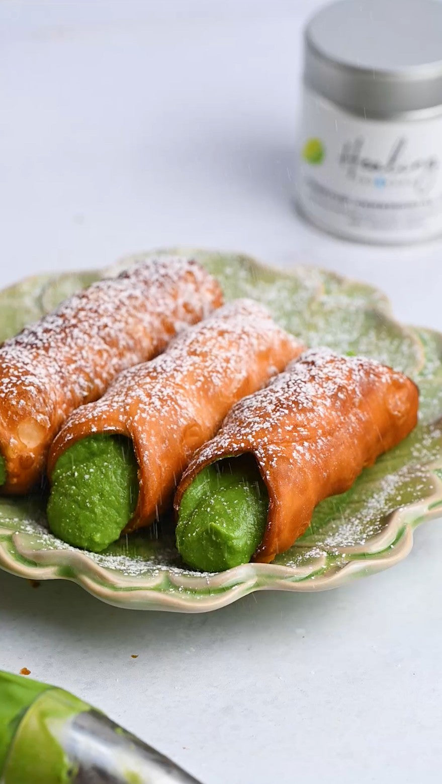 matcha cannolis συνταγή