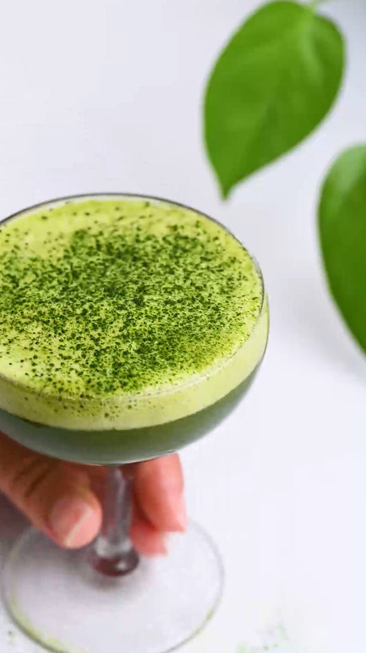 matcha cocktail gin sour