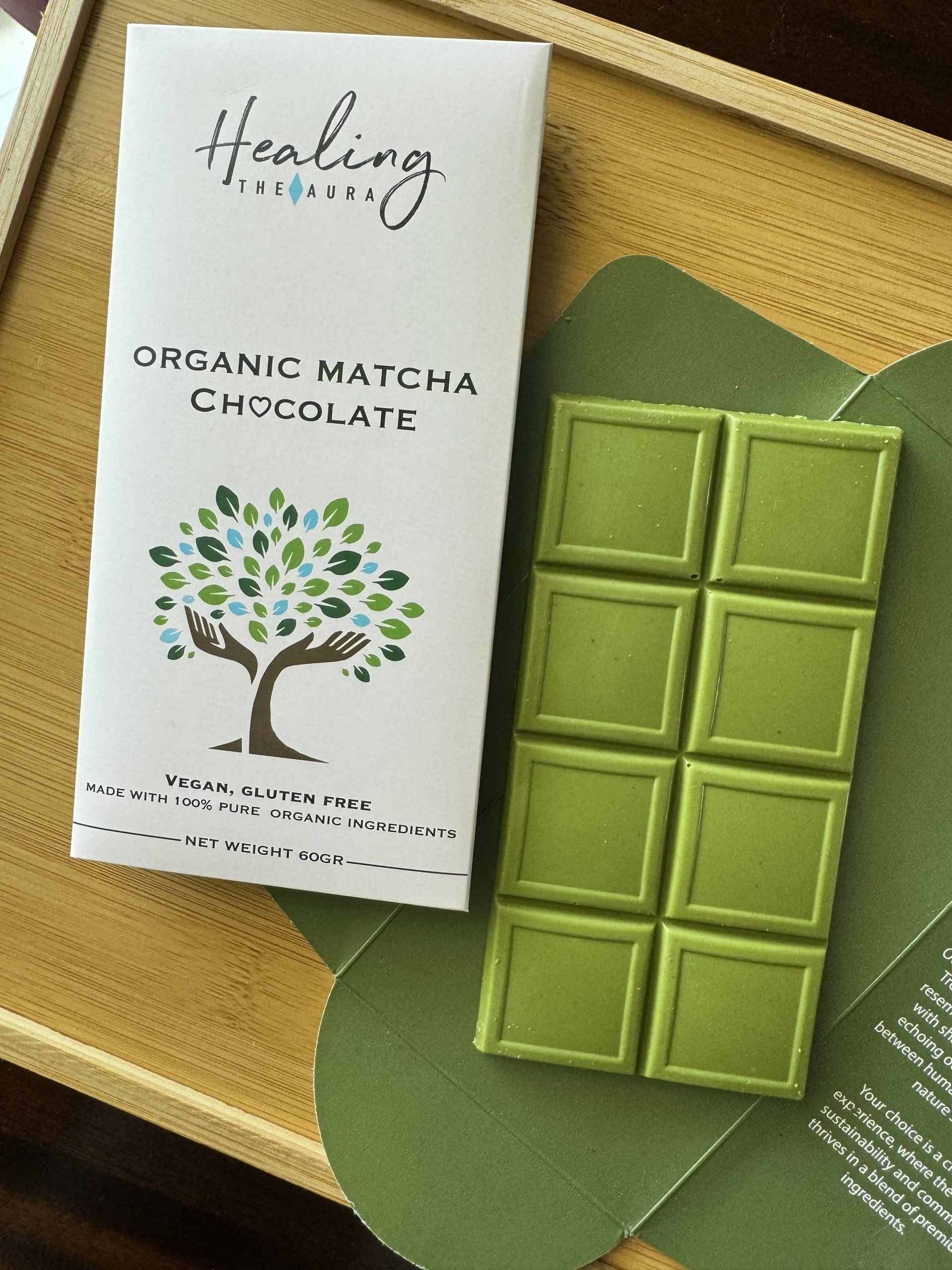 Vegan , Organic Matcha Chocolate | Healing The Aura