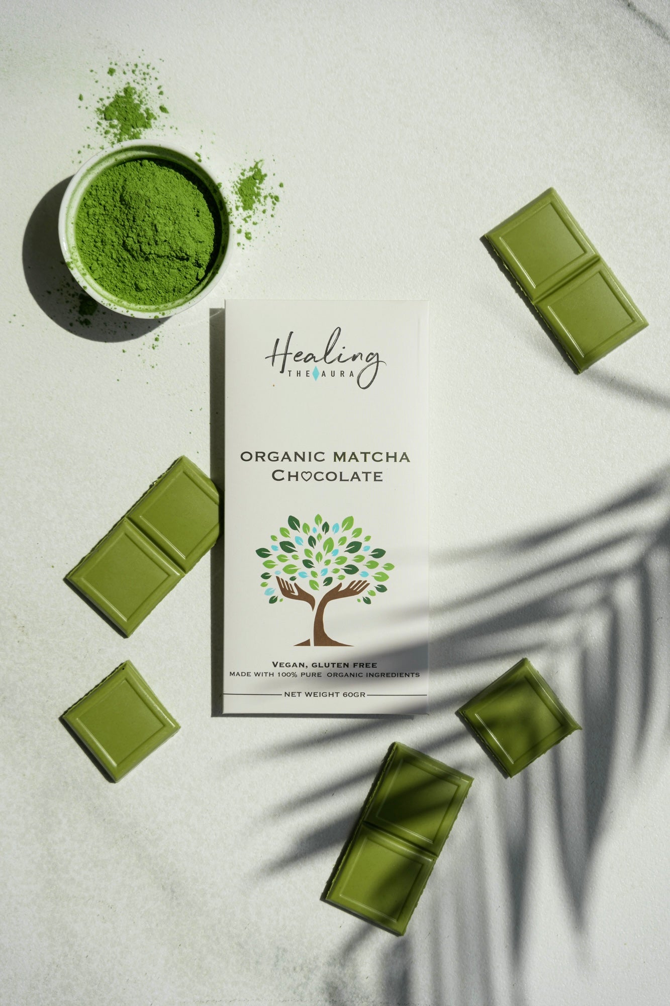 vegan organic matcha chocolate